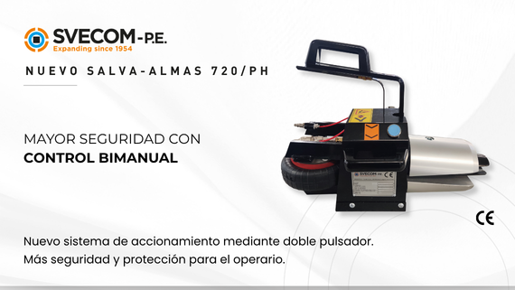 Salva-almas 720PH para recuperar mandriles de carton deformados sin interrumpir la producción. SVECOM- HERREKOR SLU