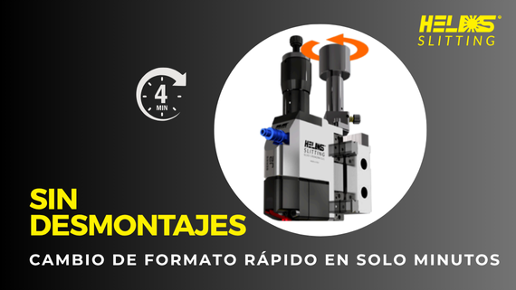Cambio rápido de formato y sin desmontaje HELIOS SLITTING - Herrekor