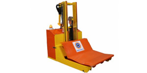 Eleva bobinas modelo 405BA en, Manipuladoras de ejes, cabezales,  bobinas