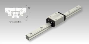 Sistema de guiado para ambientes especiales Modelo HSR-M2 alta resistencia a la corrosión en, Guiado con tecnología para ambientes especiales